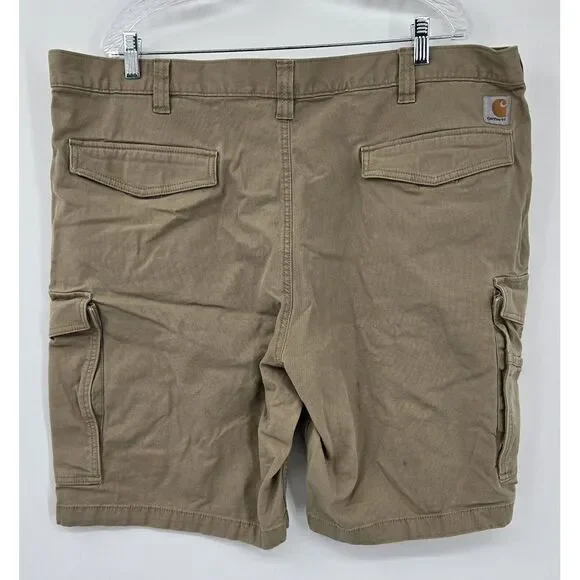 Carhartt Shorts Men's 44 Relaxed‎ Fit Duck Canvas Cargo Brown Workwear - Picture 3 of 9